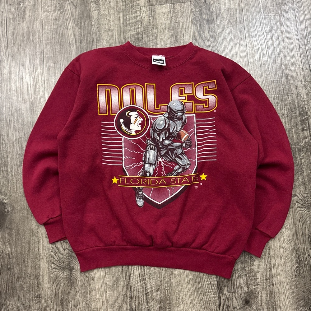 Vintage Florida State Seminoles Football Lightning Sweatshirt University College